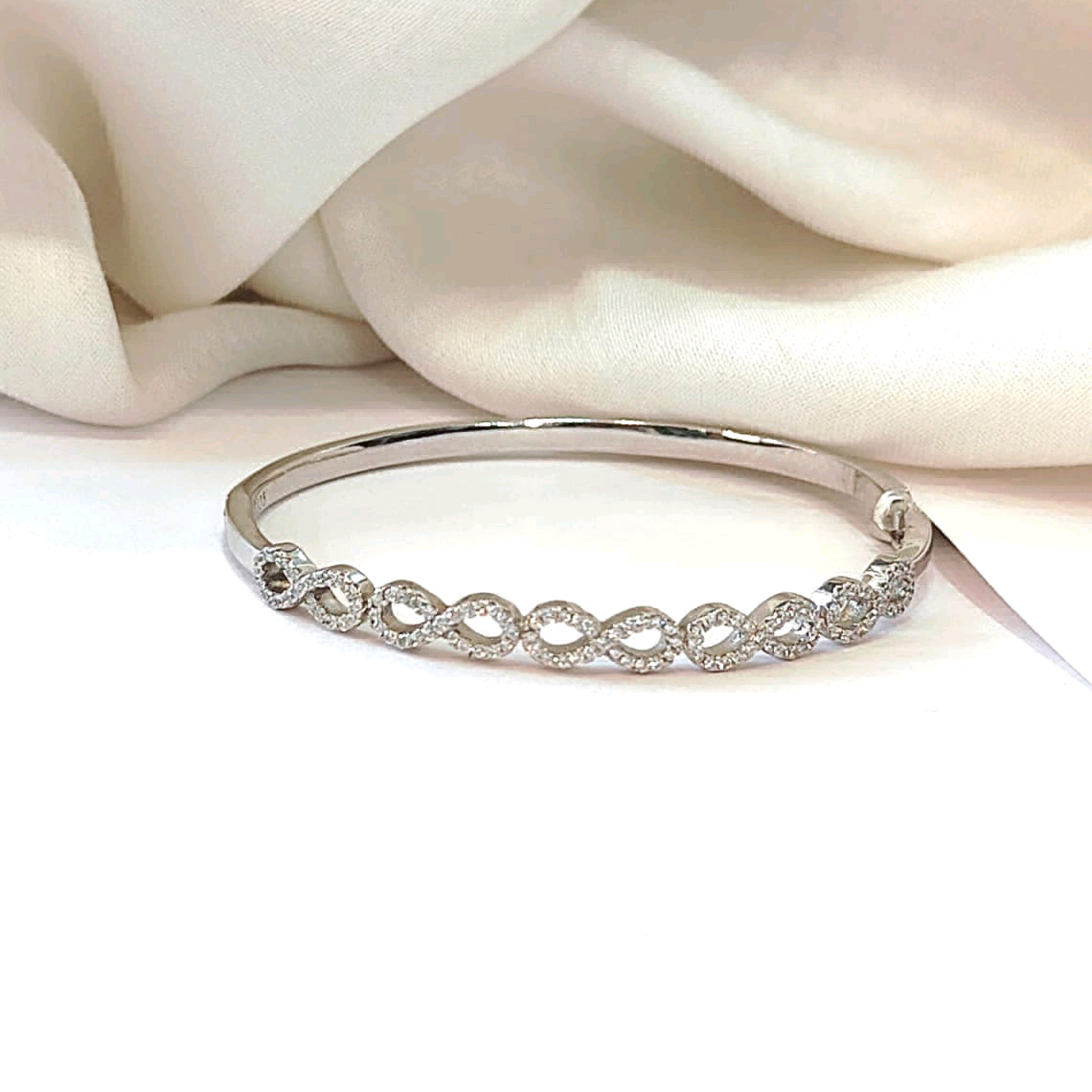 Infinity Silver Bracelet 